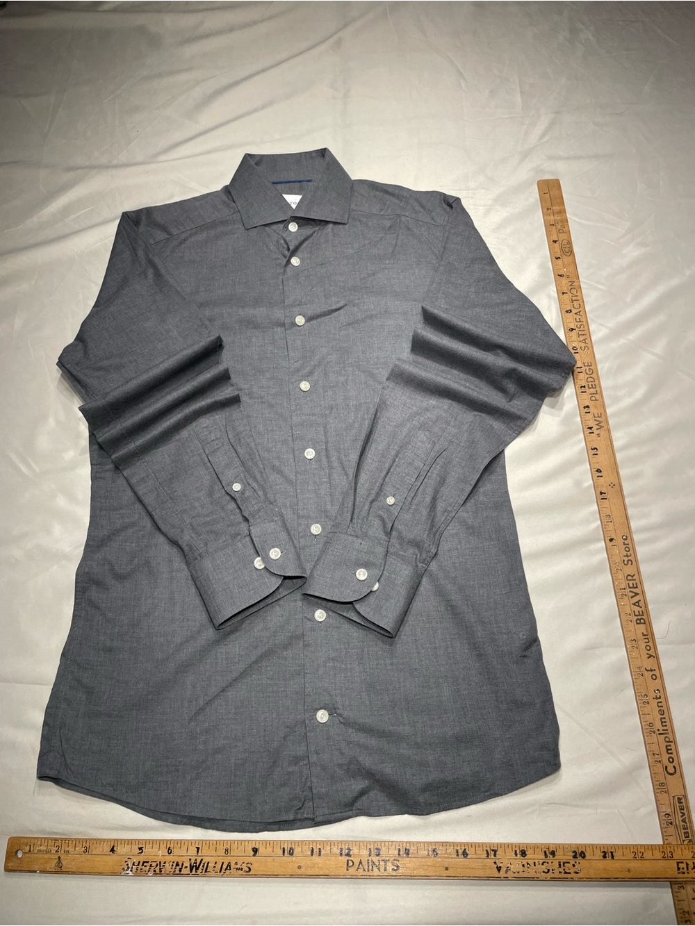 Eton Men's Long-Sleeve Dress Shirt - Charcoal